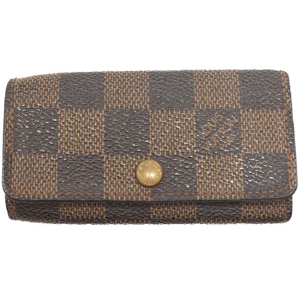 Authentic Louis Vuitton Damier Ebene Multicles 4 Key Holder 2006 France - Picture 1 of 14